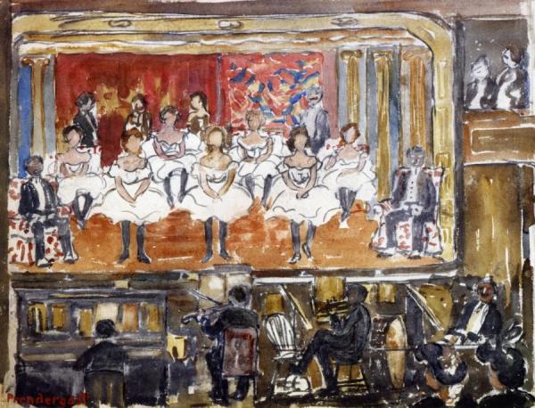 The End Men by Maurice Brazil Prendergast