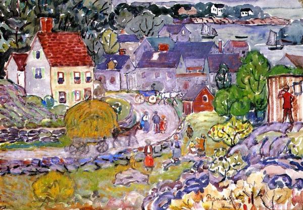 The Hay Cart by Maurice Brazil Prendergast