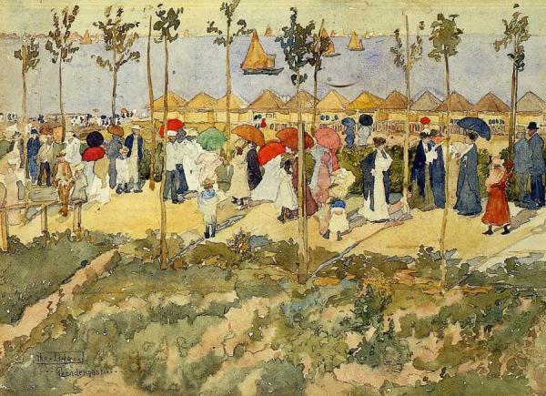The Lido, Venice by Maurice Brazil Prendergast