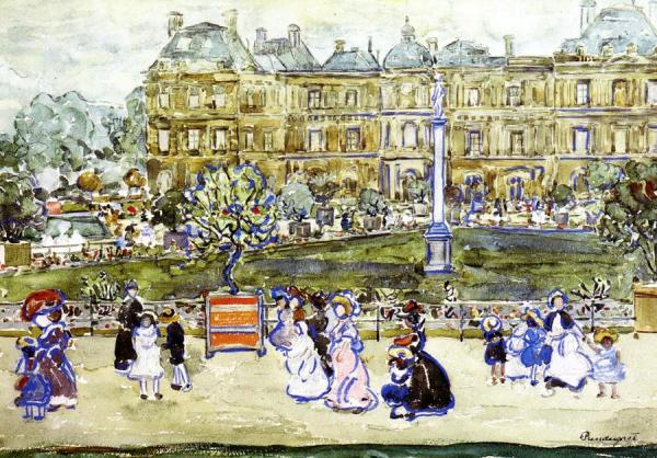The Louvre by Maurice Brazil Prendergast