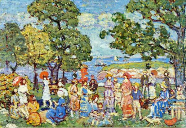 The Promenade by Maurice Brazil Prendergast