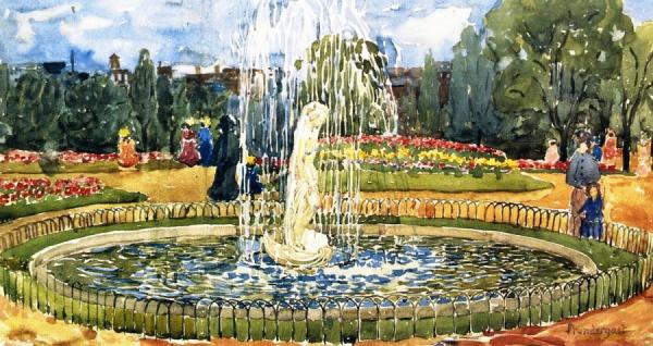 The Public Garden, Boston by Maurice Brazil Prendergast