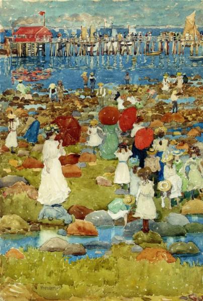 The Stony Beach, Ogunquit by Maurice Brazil Prendergast