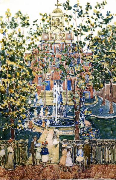 The West Church by Maurice Brazil Prendergast
