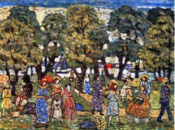 Under The Trees by Maurice Brazil Prendergast