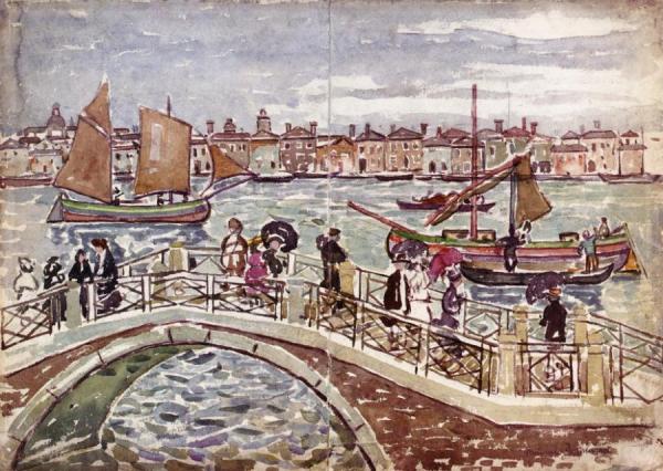 View Of Venice by Maurice Brazil Prendergast
