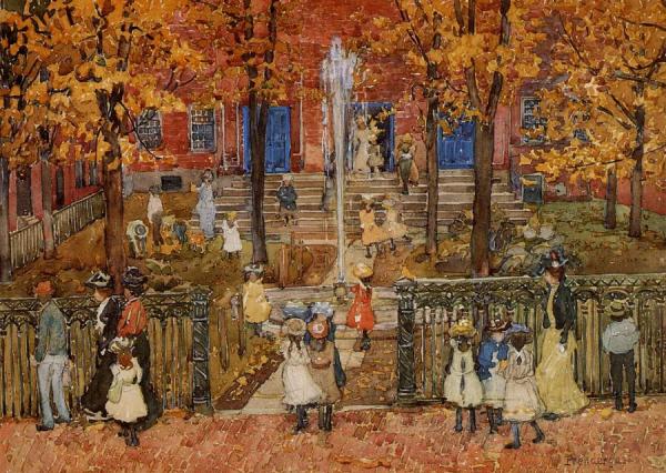 Maurice Brazil Prendergast West Church, Boston