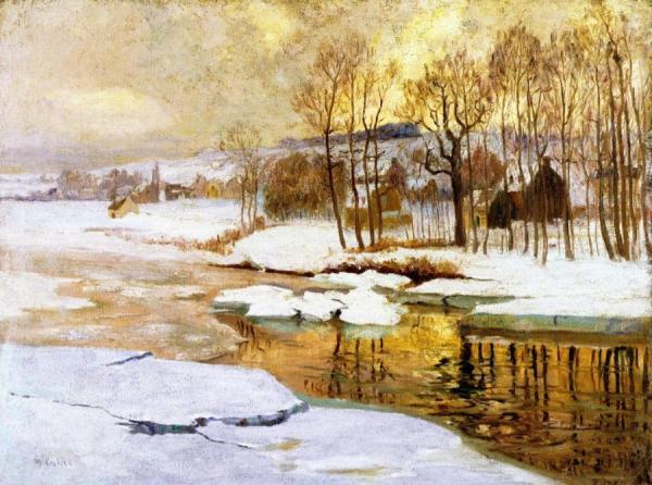 Spring Break-up At Beaupré by Maurice Cullen Oil Painting Reproductions