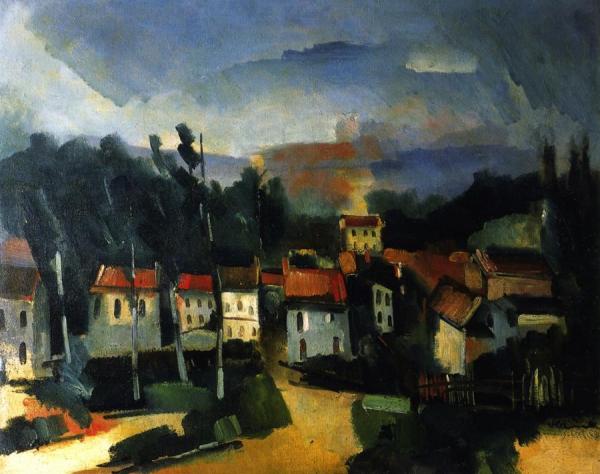 A Hamlet by Maurice De Vlaminck