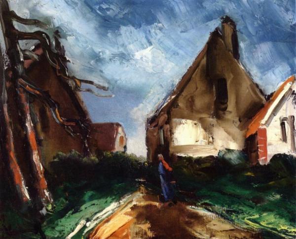A Hamlet by Maurice De Vlaminck