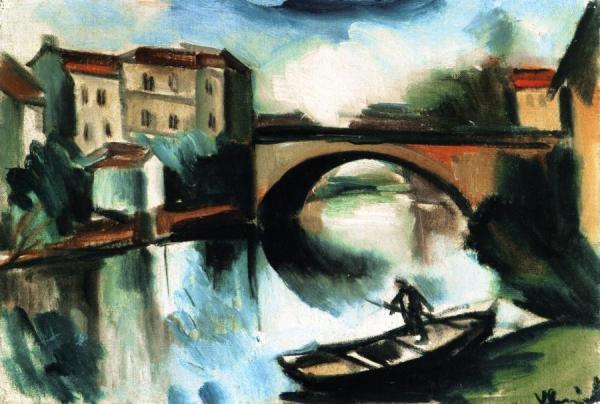 A River Through The Village by Maurice De Vlaminck