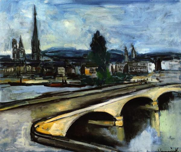 A Rouen Bridge by Maurice De Vlaminck