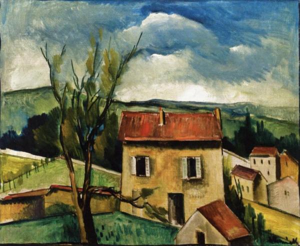 A Village by Maurice De Vlaminck