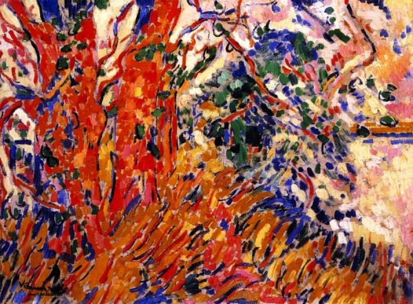 Banks Of The Seine At Chatou by Maurice De Vlaminck