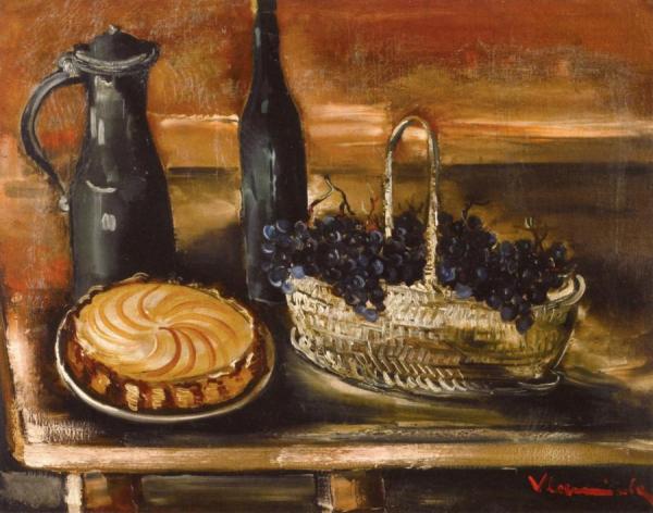 Basket Of Grapes by Maurice De Vlaminck