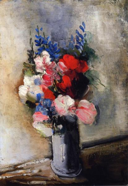 Bouquet Of Flowers In A Vase by Maurice De Vlaminck