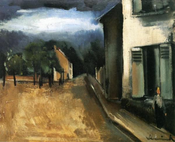 Entrance To A Village by Maurice De Vlaminck