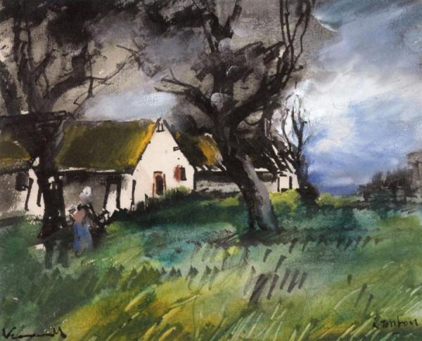 Farm by Maurice De Vlaminck