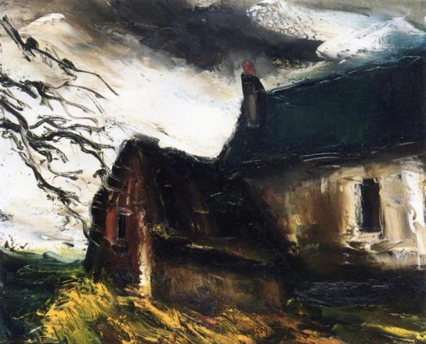 Farm In A Storm by Maurice De Vlaminck