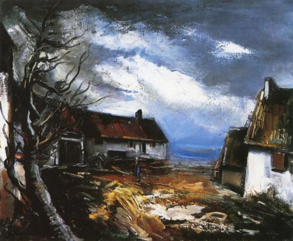 Farmyard by Maurice De Vlaminck