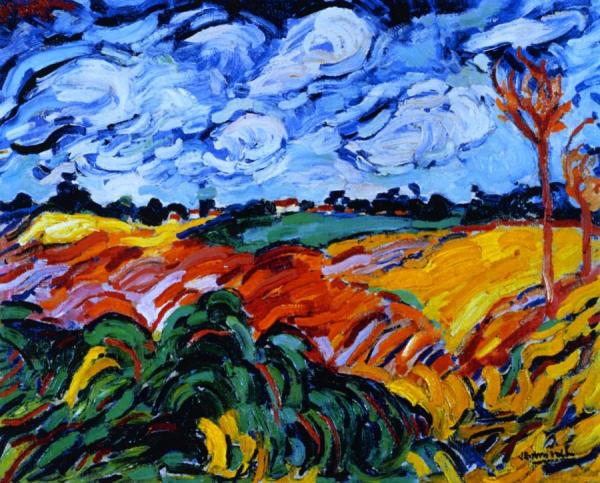 Field Of Wheat by Maurice De Vlaminck