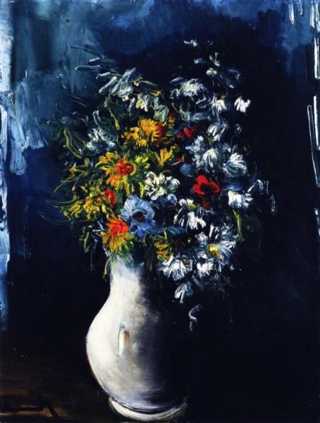 Flowers In A Vase by Maurice De Vlaminck Oil Painting Reproductions