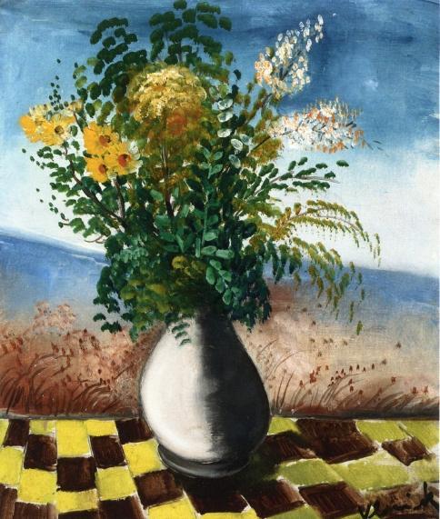 Flowers In A Vase by Maurice De Vlaminck
