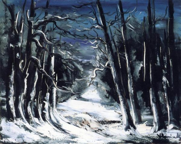 Forest In The Snow by Maurice De Vlaminck