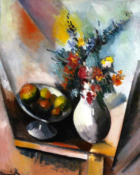 Fruit And Flowers by Maurice De Vlaminck