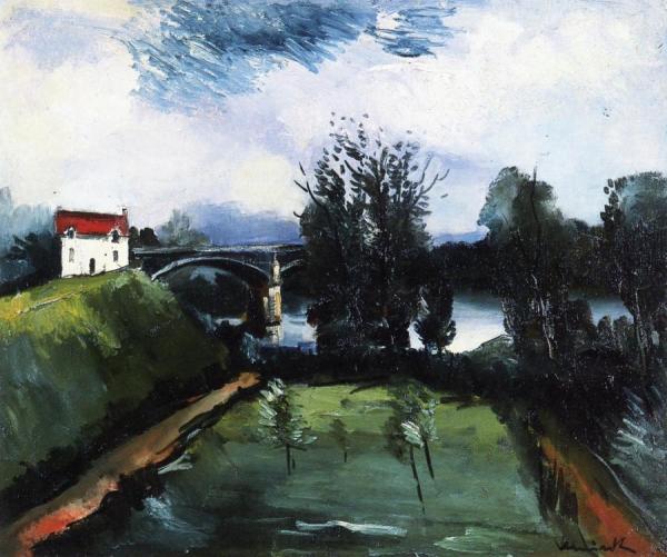 Garden Near A River by Maurice De Vlaminck