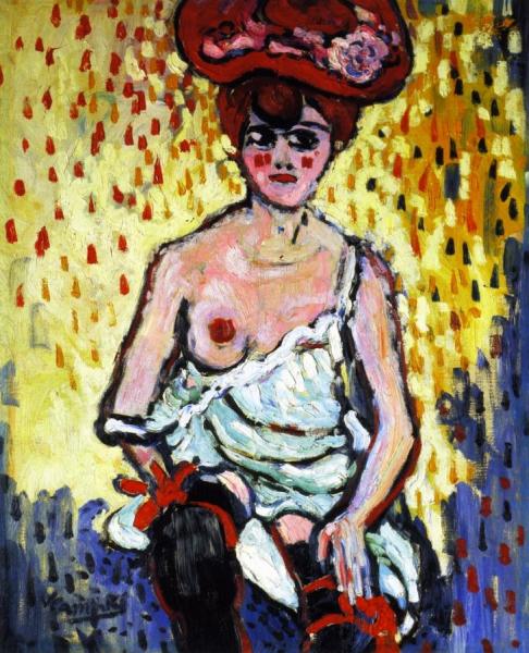 Girl From 'rat Mort' by Maurice De Vlaminck Oil Painting Reproductions