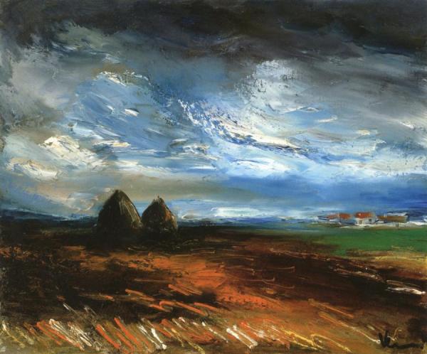 Haystacks by Maurice De Vlaminck