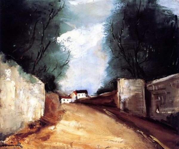 House And Trees by Maurice De Vlaminck