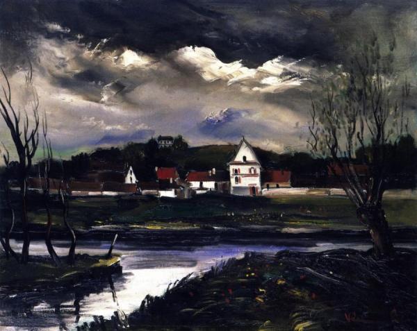 House Beside The River by Maurice De Vlaminck