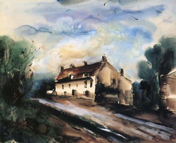 House In The Fields by Maurice De Vlaminck