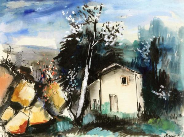House In The Forest by Maurice De Vlaminck