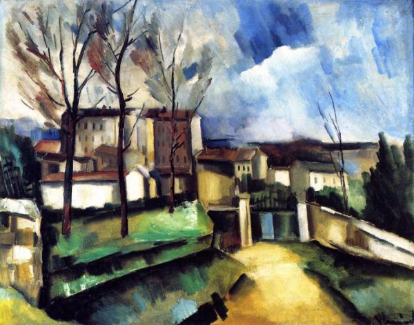 Houses On The Outskirts Of Paris by Maurice De Vlaminck