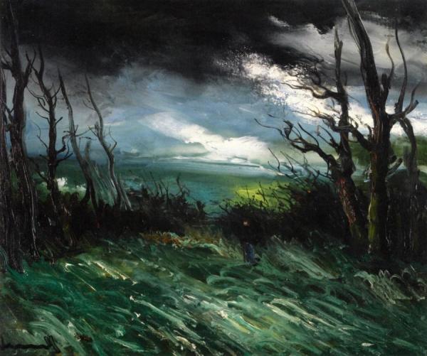 Landscape At Twilight by Maurice De Vlaminck