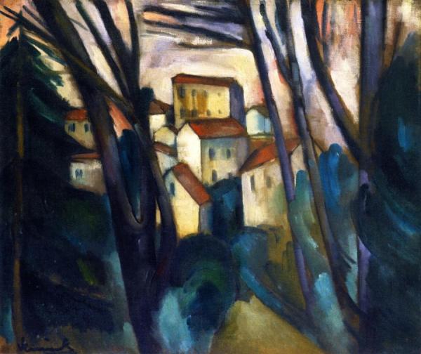 Landscape, Bougival by Maurice De Vlaminck