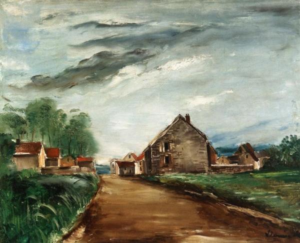 Landscape In The Mountains Of Engadin by Maurice De Vlaminck