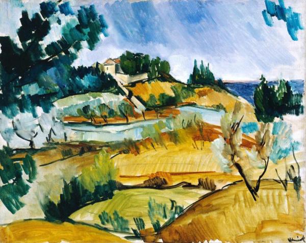 Landscape Near Martigues,1913 by Maurice De Vlaminck