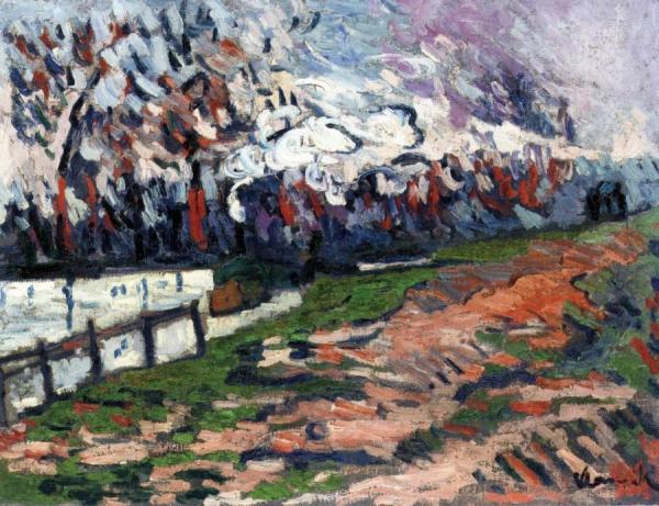 Landscape With A Boat by Maurice De Vlaminck