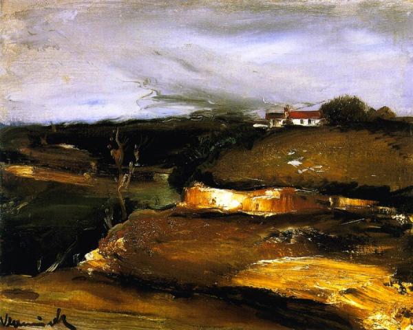 Landscape With A House On The Hill by Maurice De Vlaminck