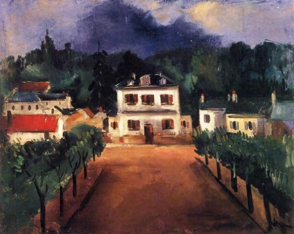 Landscape With City Hall by Maurice De Vlaminck