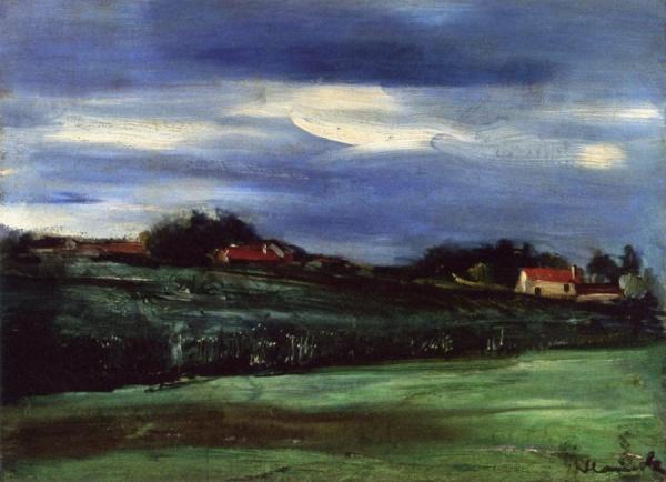 Landscape With Fields by Maurice De Vlaminck