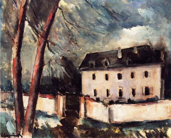 Landscape With Grey House by Maurice De Vlaminck