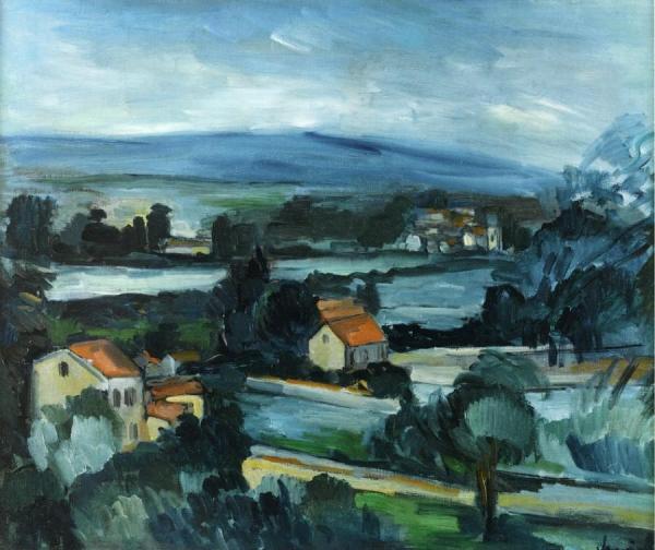 Landscape With Houses by Maurice De Vlaminck