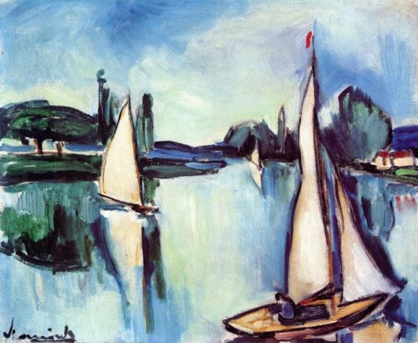 Le Perreux by Maurice De Vlaminck
