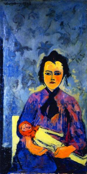 Little Girl With A Doll by Maurice De Vlaminck
