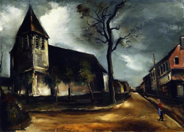 Near Mantes by Maurice De Vlaminck